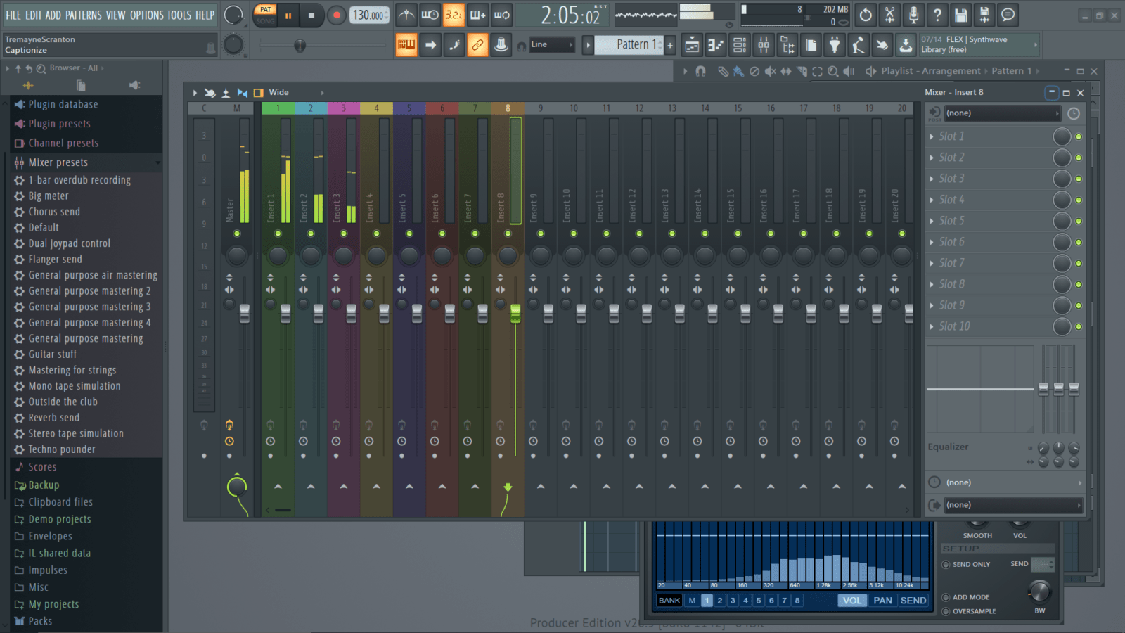 fl studio copy effects mixer